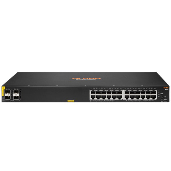 HPE ANW 6000 24G Class4 PoE 4SFP 370W Switch HPE — view 2