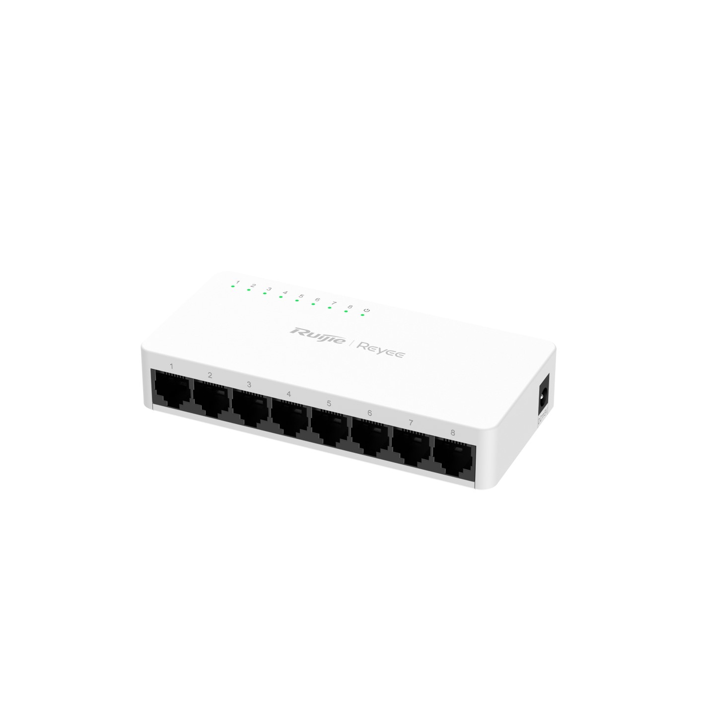 Ruijie Reyee 8 Port Gigabit Unmanaged Fanless Switch - Plastic Casing REYEE — view 2