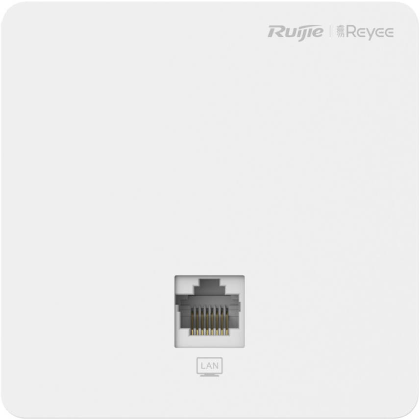 Ruijie Reyee AC1300 Wi-Fi 5 Dual Band Wall Plate AP (Flush) - 1267Mbps - 2x FE (F & B) REYEE — view 2