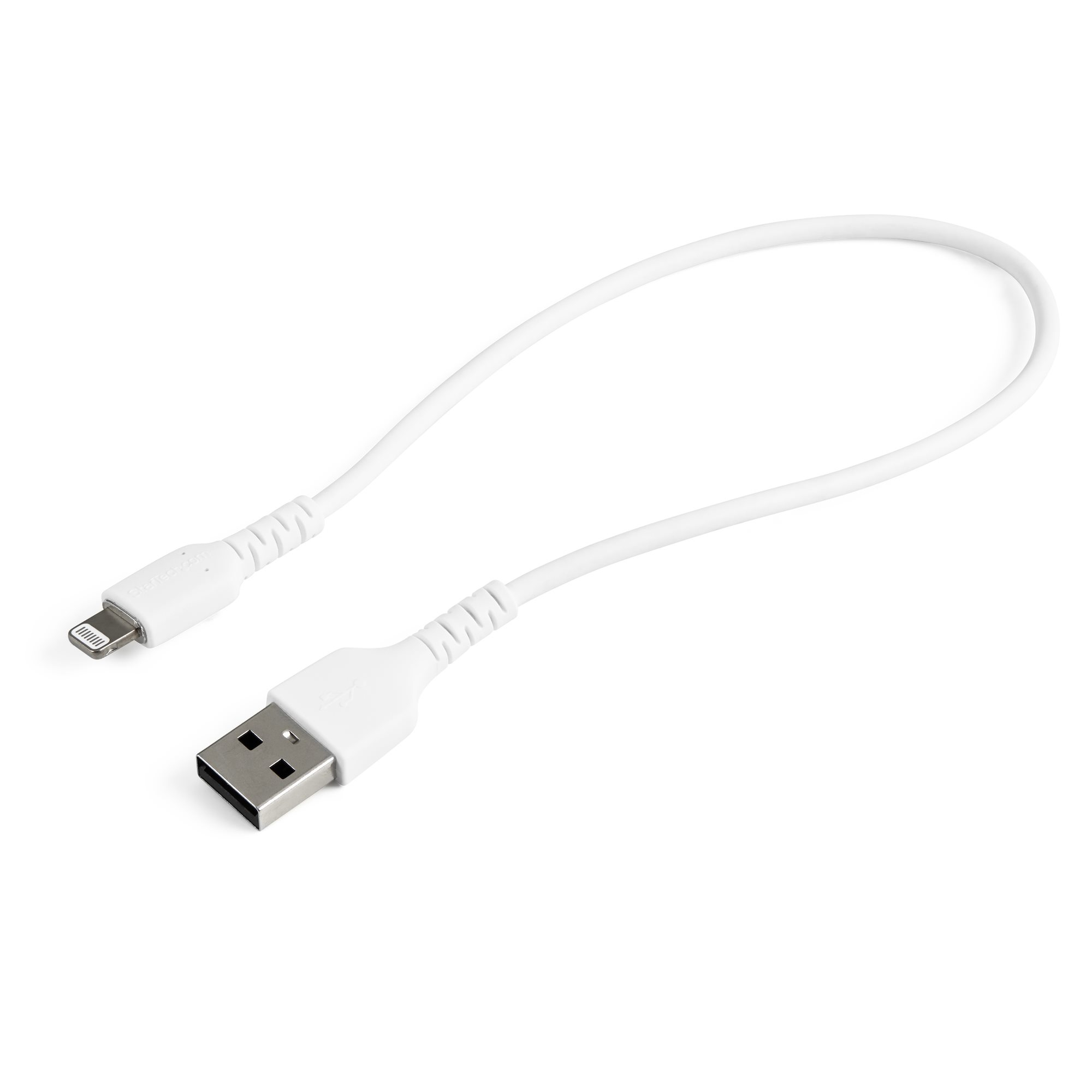 STARTECH.COM 30CM/12" DURABLE USB-A TO LIGHTNING CABLE MFI CERTIFIED, WHITE 2 YR STARTECH — view 2