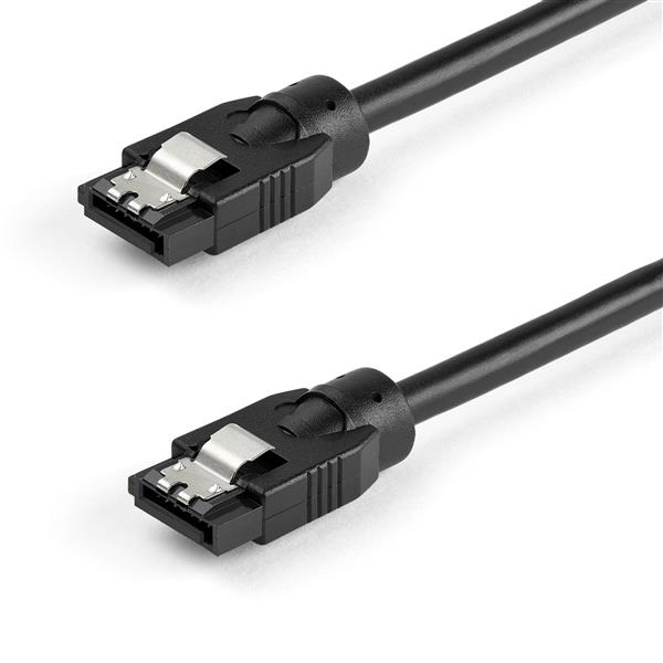 STARTECH.COM 0.6 M ROUND SATA CABLE - LATCHING CONNECTORS - 6GBS SATA CABLE LTW STARTECH — view 2