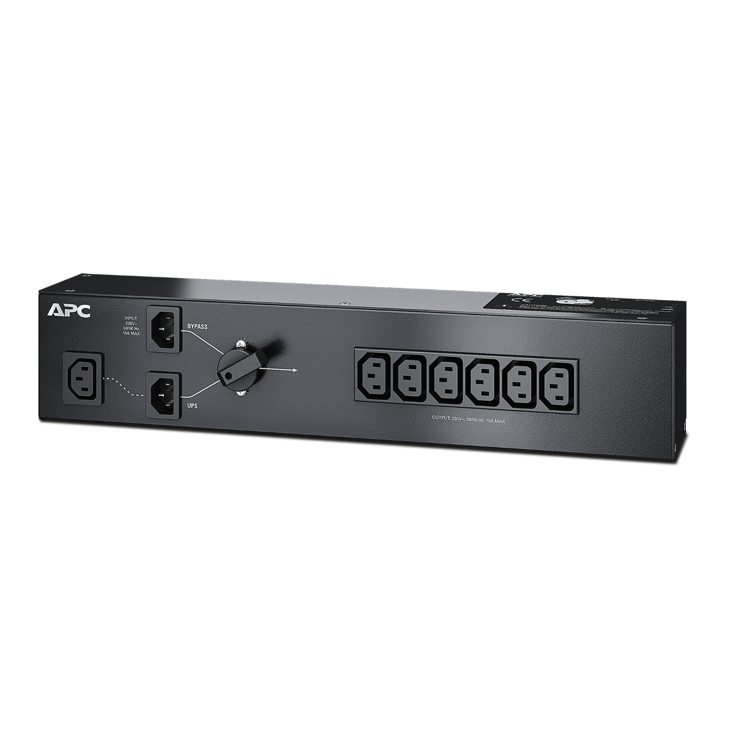 APC (SBP1500RMI) SERVICE BYPASS PDU, 230V 10AMP W/ (6) IEC C13 APC — view 2