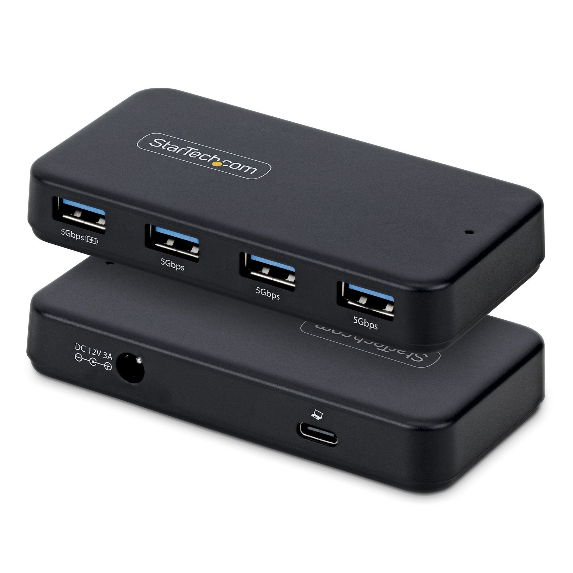 STARTECH.COM 4-PORT USB-A HUB, 5GBPS, 24W POWER ADAPTER INCLUDED, 2 YR STARTECH — view 2