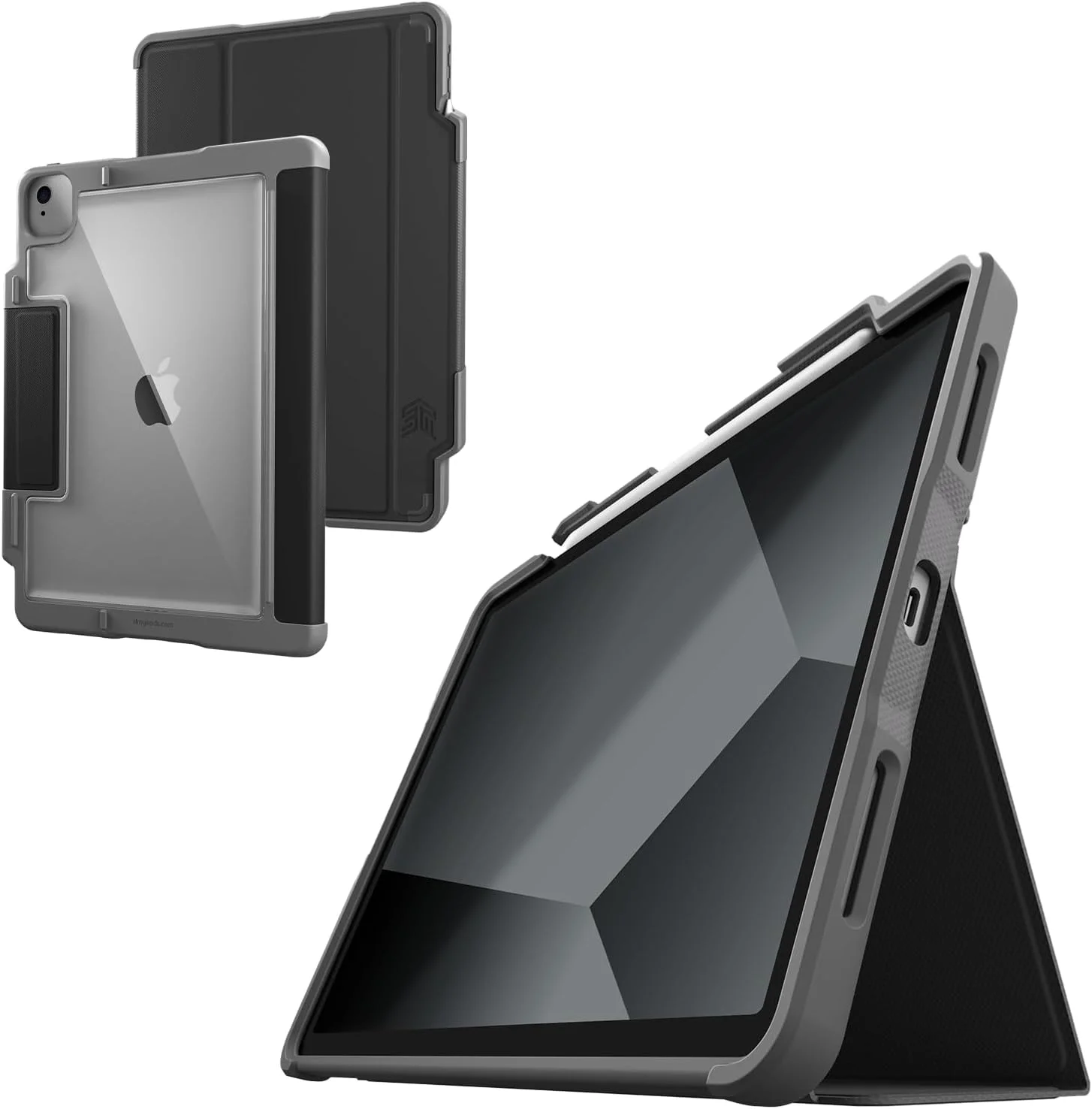 STM Dux Plus (iPad Air 11" M3(2025)/M2/5th/4th gen) AP - Black STM — view 2
