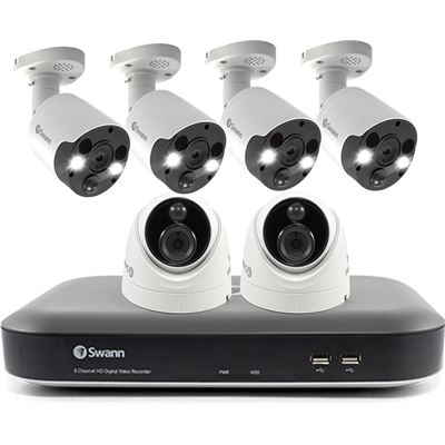Swann DVR8-5580 4K/2TB/ 2x PRO-4KDome / 4x PRO-4KMSFB Bullet Spotlight cameras SWANN — view 2