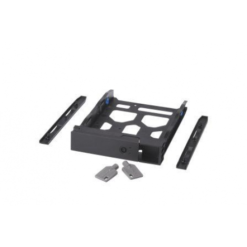 QNAP 3.5" HDD Tray with key lock and two keys, black and plastic, 2.5" and 3.5" screw pack QNAP — view 2