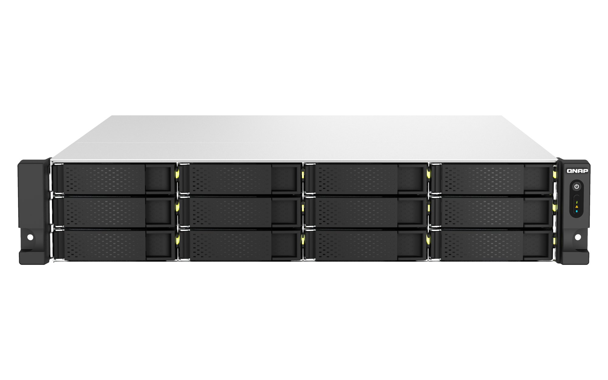 QNAP 12+6 BAY 2U RACKMOUNT NAS,INTEL XEON,2.9GHZ 5 CORE,32GB RAM,10G,2.5G,USB,PCIE,RP,5YR QNAP — view 2