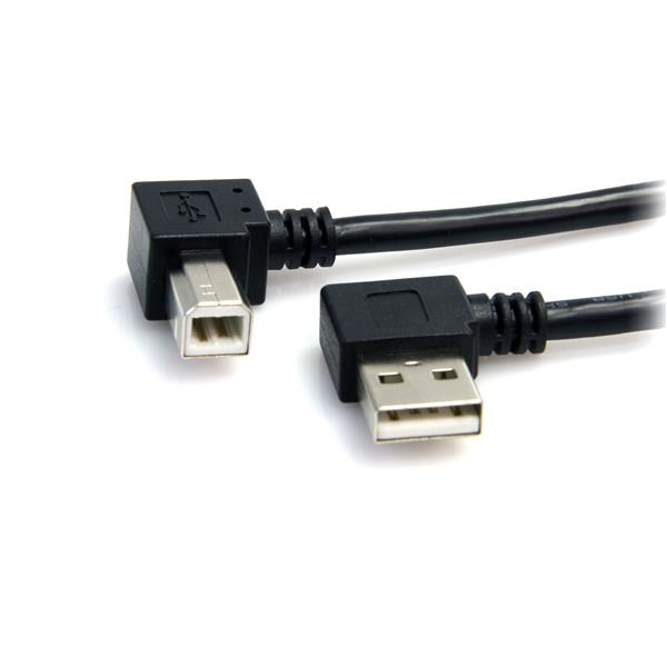 STARTECH.COM A RIGHT ANGLE TO B RIGHT ANGLE USB CABLE 3 FT - M/M LTW STARTECH — view 2