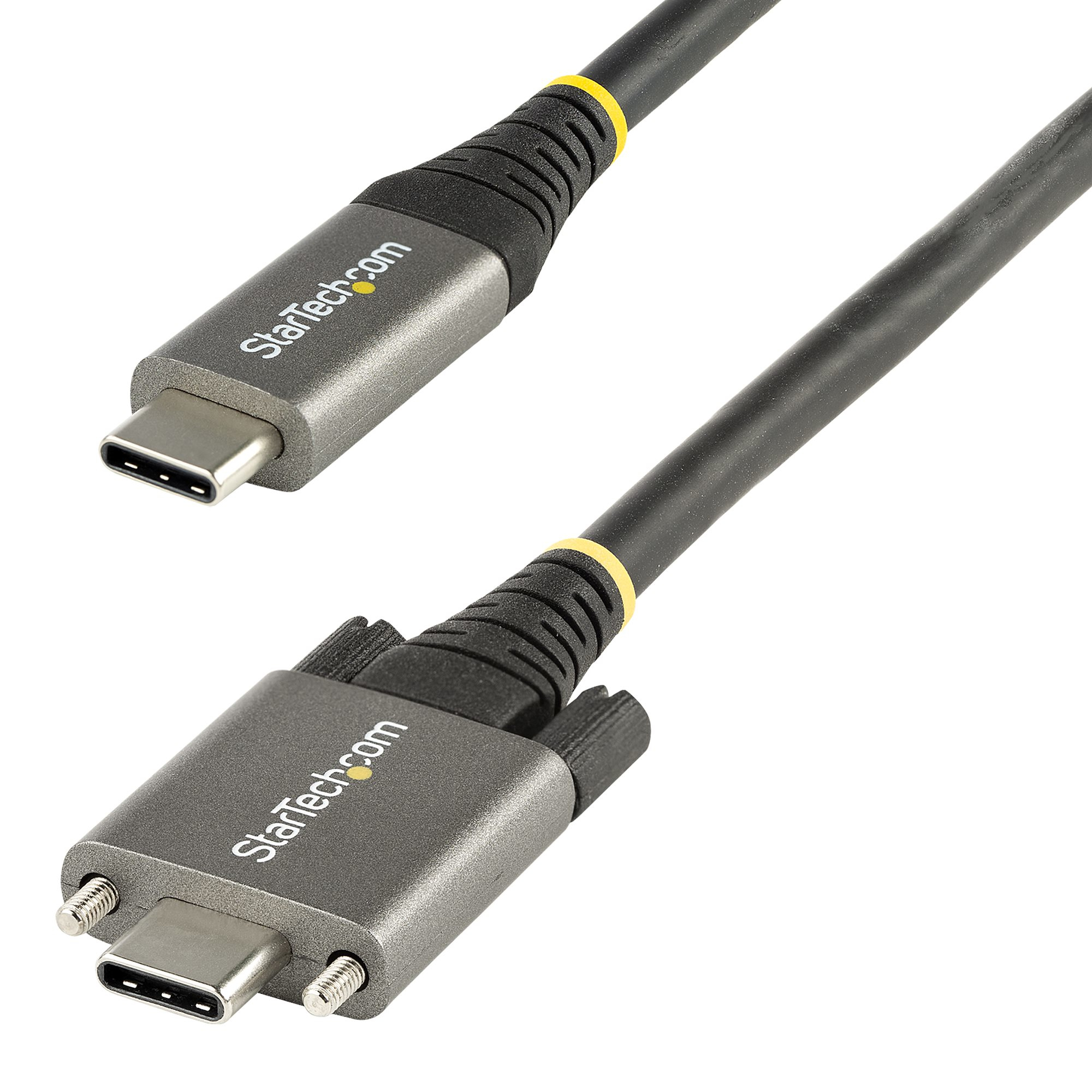 STARTECH.COM 1M SCREW LOCKING USB C CABLE 10GBPS - TYPE-C - 100W (5A), 2 YR STARTECH — view 2