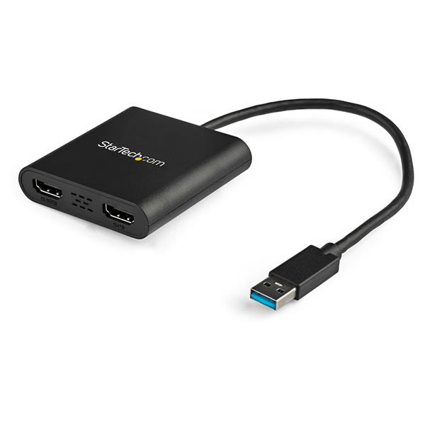 STARTECH.COM USB 3.0 TO DUAL HDMI ADAPTER, 2 MONITOR EXTERNAL GRAPHICS CARD 3 YR STARTECH — view 2