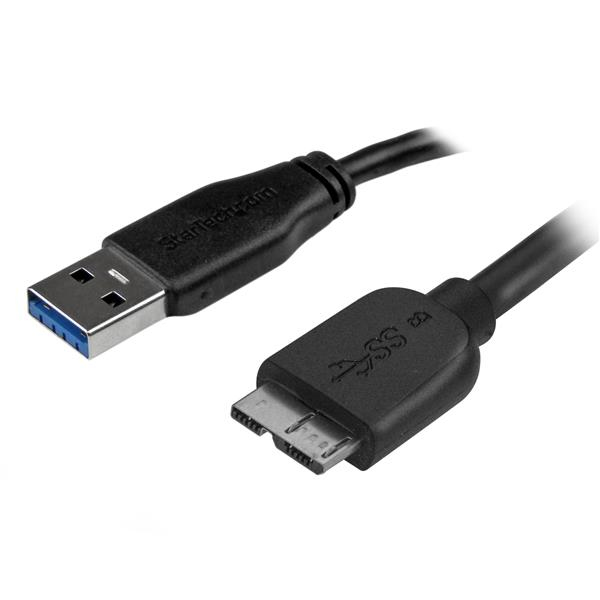 STARTECH.COM 6FT SLIM USB 3.0 MICRO B CABLE - A TO MICRO B THIN - 5GBPS, LTW STARTECH — view 2