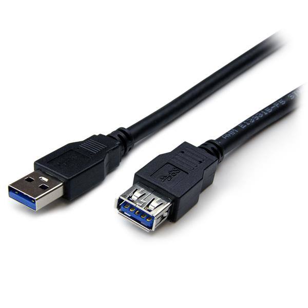 STARTECH.COM 2M BLACK SUPERSPEED USB 3.0 EXTENSION CABLE A TO A - M/F LTW STARTECH — view 2