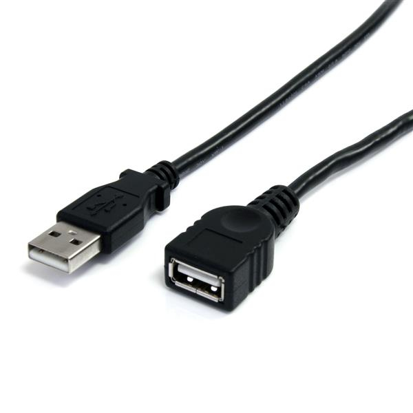 STARTECH.COM 6 FT BLACK USB 2.0 EXTENSION CABLE A TO A - M/F LTW STARTECH — view 2