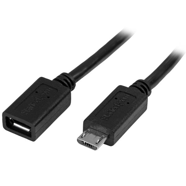 STARTECH.COM 0.5M / 20IN MICRO-USB EXTENSION CABLE - M/F LTW STARTECH — view 2