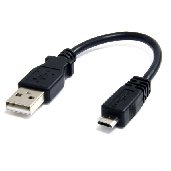 STARTECH.COM 6IN MICRO USB CABLE - A TO MICRO B - 6IN MICRO USB CABLE LTW STARTECH — view 2