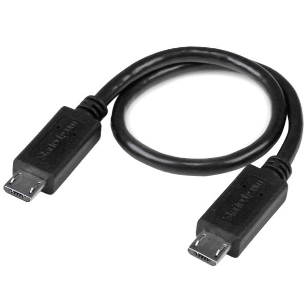 STARTECH.COM 8IN USB OTG CABLE - MICRO USB TO MICRO USB - M/M LTW STARTECH — view 2