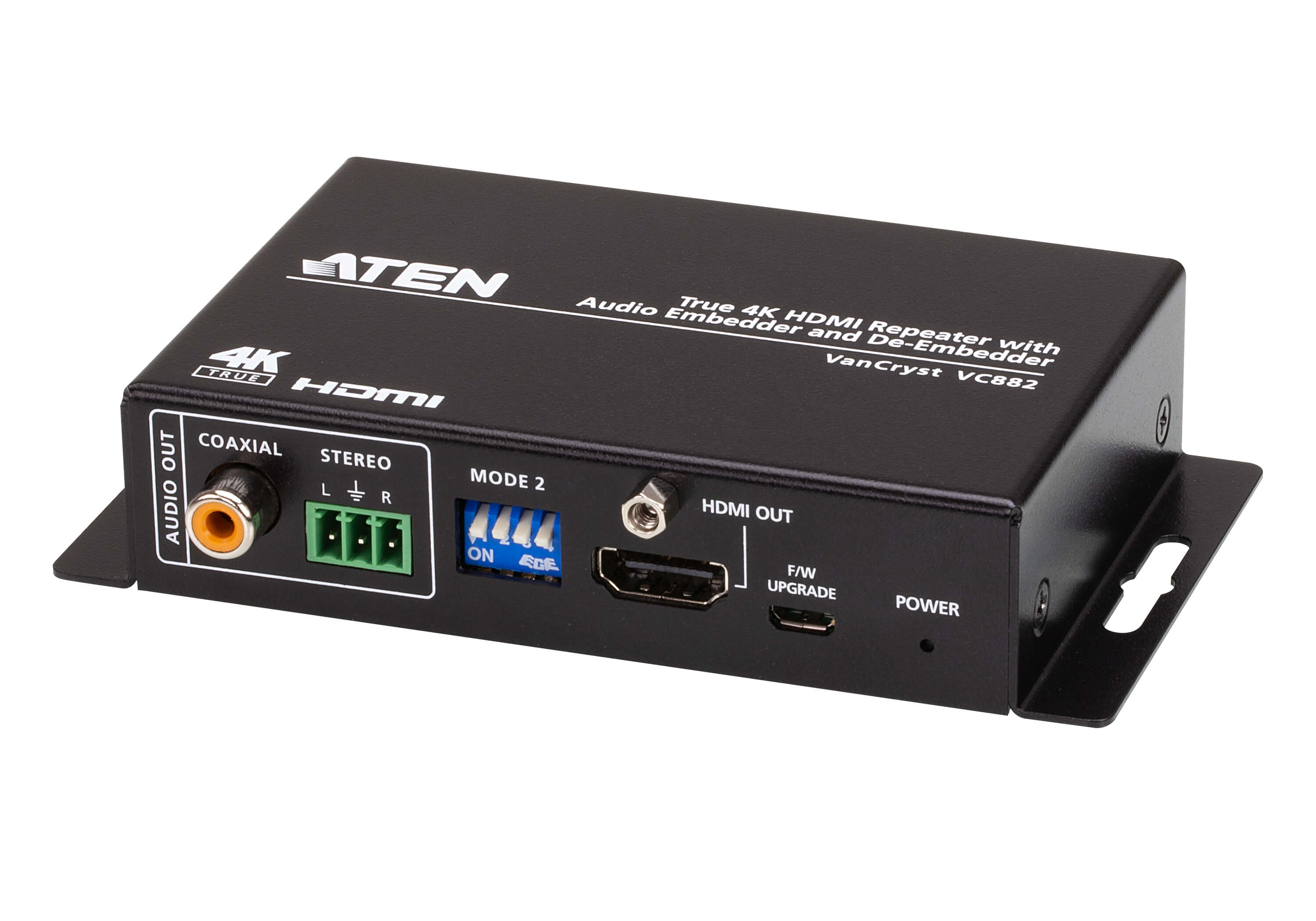 ATEN TRUE 4K HDMI REPEATER WITH AUDIO EMBEDDER AND DE-EMBEDDER ATEN — view 2