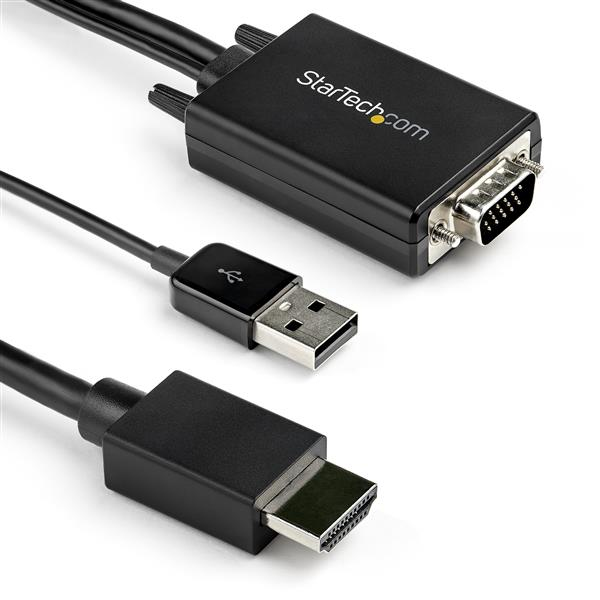STARTECH.COM 2M VGA TO HDMI CONVERTER CABLE WITH AUDIO 1080P VIDEO ADAPTER 2 YR STARTECH — view 2