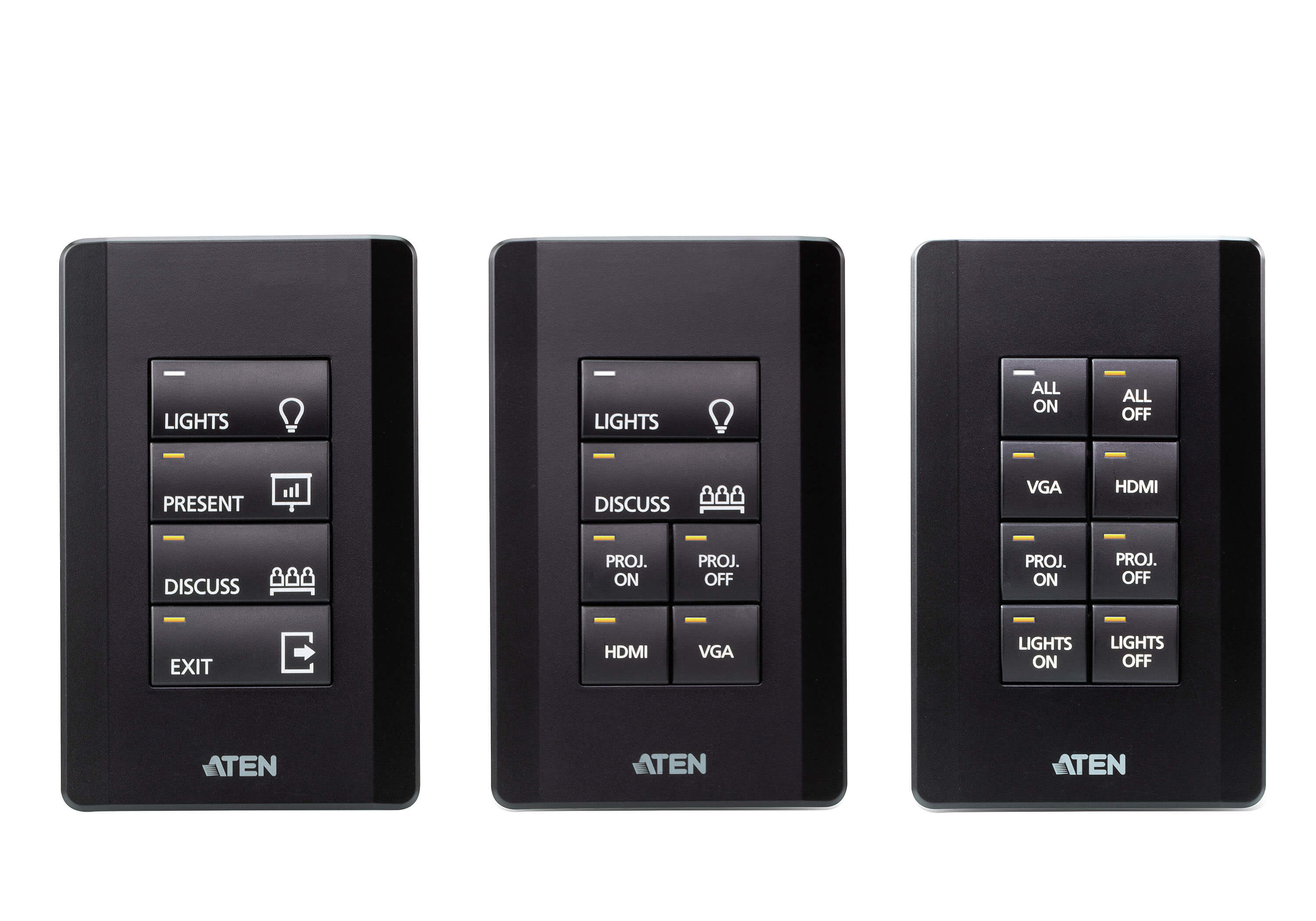 ATEN 8 BUTTON KEYPAD WITH 1 GANG US WALL PLATE ATEN — view 2
