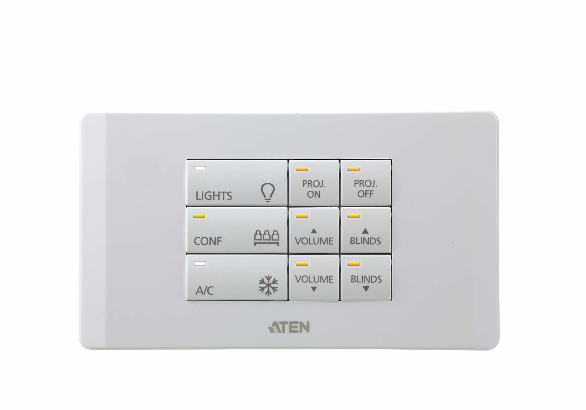 ATEN 12 BUTTON KEYBOARD WITH 2 GANG EU WALL PLATE ATEN — view 2
