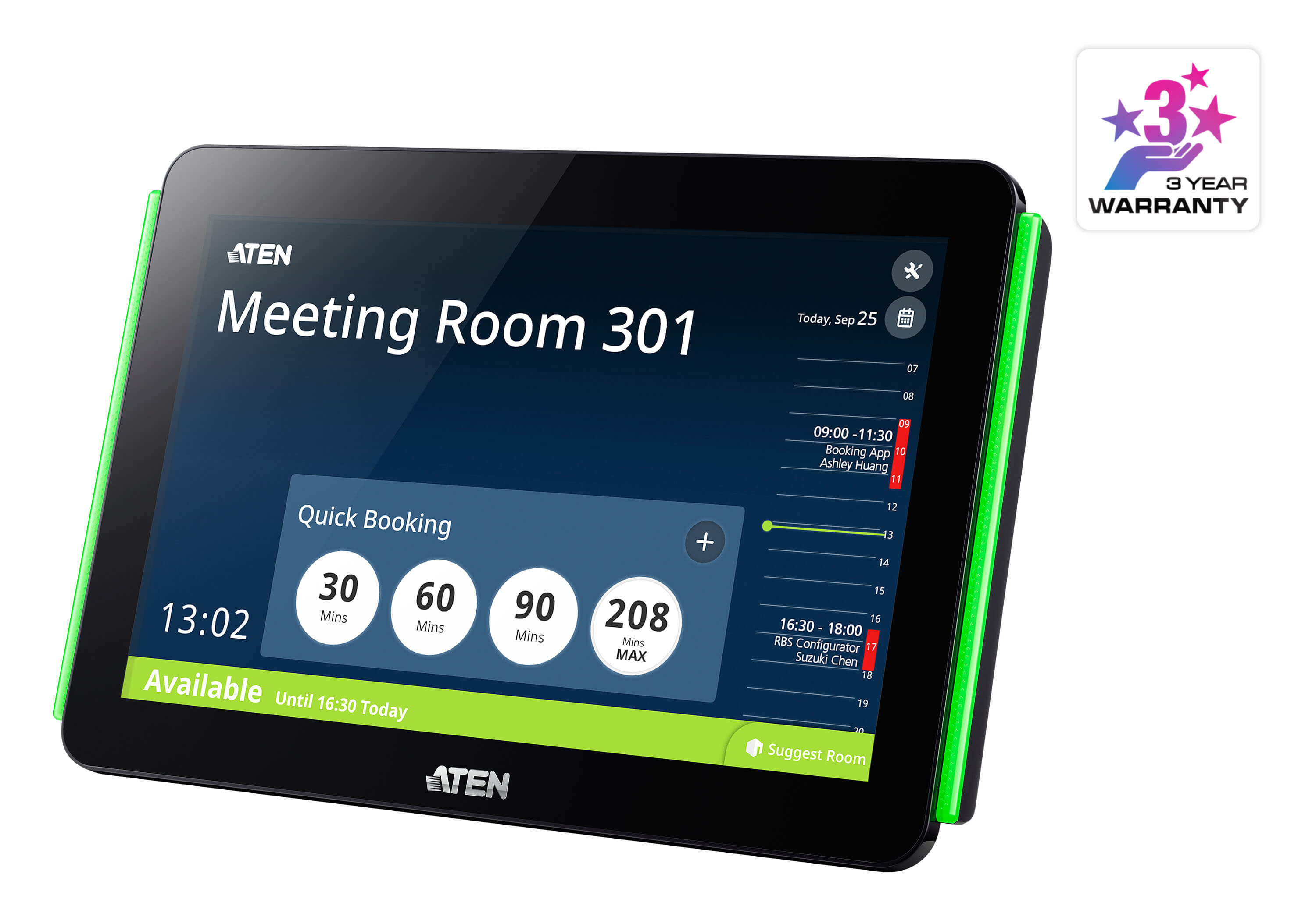 ATEN ROOM BOOKING SYSTEM WITH 10.1" PANEL ATEN — view 2