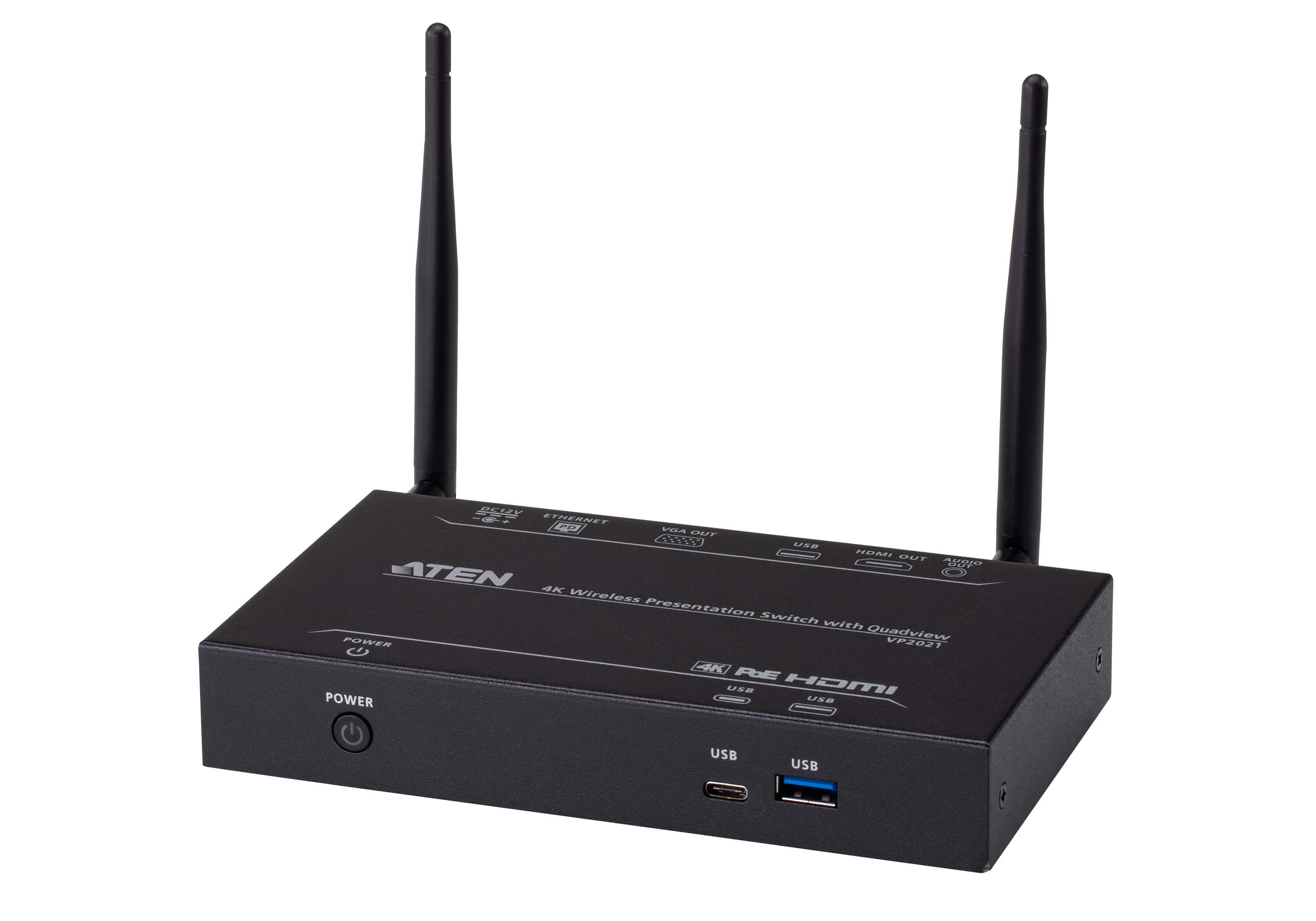 ATEN QUAD-VIEW 4K PRESENTATION SWITCH WITH POE ATEN — view 2