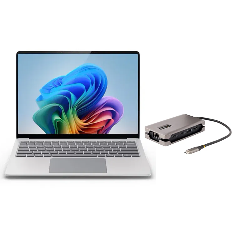 MICROSOFT BUNDLE - SURFACE LAPTOP 7TH 15" SD X ELITE 16GB 512GB PLATINUM - FREE ST.COM TRAVEL DOCK MICROSOFT — view 2