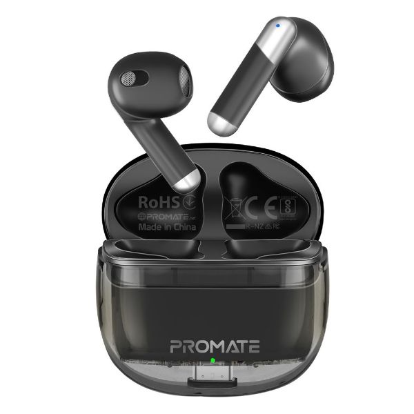 In-Ear HD Bluetooth Earbud Intellitouch & 300mAh Charging Case. Ergonomic Fit PROMATE — view 2