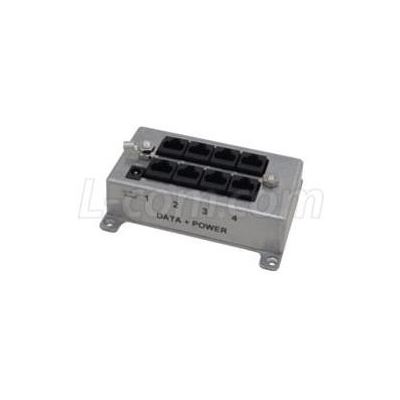 L-com 4 Port Cat5 Passive PoE Midspan Ethernet Injector L-com — view 2