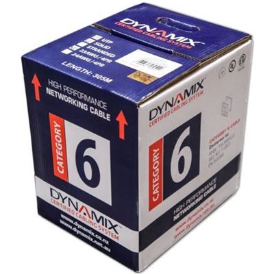 DYNAMIX 305M Cat6 Blue UTP SOLID Cable Roll DYNAMIX — view 2