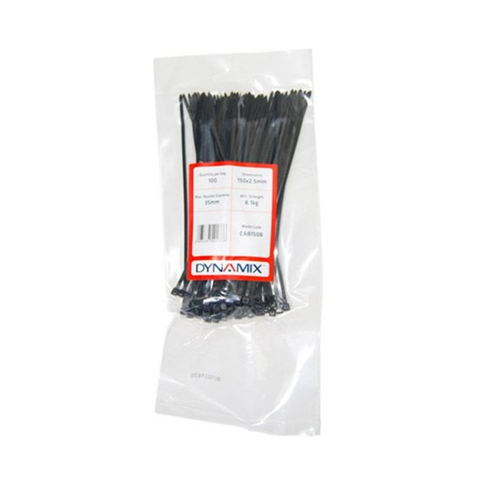 150mm x 2.5mm Cable Tie 100pk DYNAMIX — view 2