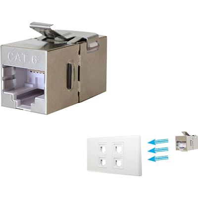 Cat6 Shielded RJ45 Joiner Coupler keystone compatible Go Wireless NZ — view 2