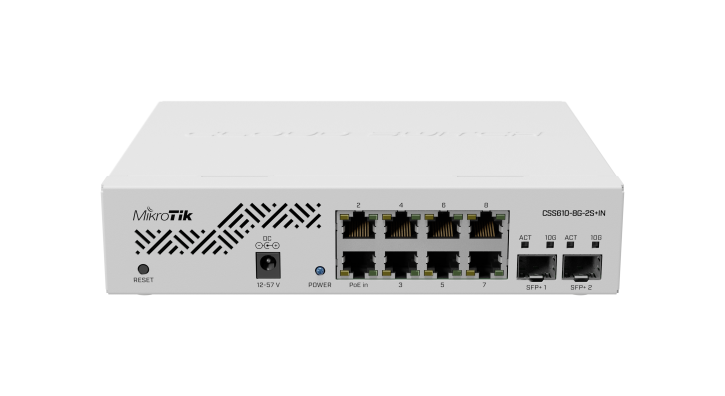 Mikrotik CSS610-8G-2S+IN 8 Port Gigabit Cloud Smart Switch with 10G SFP MikroTik — view 2