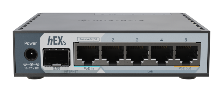 MikroTik hEX S 5 Port Gigabit Ethernet Router with a 2.5 Gbps SFP Port MikroTik — view 2