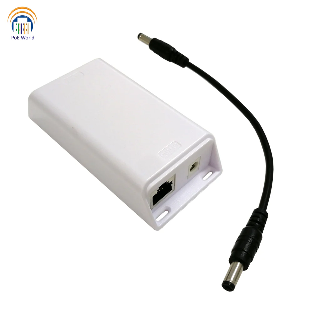 PoE World Gigabit Ethernet 802.3at to 12VDC 25 Watt Output for Non-PoE Devices PoE World — view 1