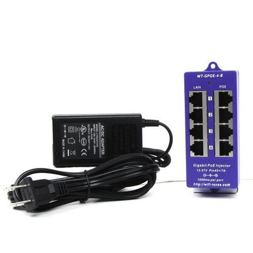 PoE World 4 Port Gigabit Shielded Passive 12-57V Midspan PoE Injector PoE World — view 2