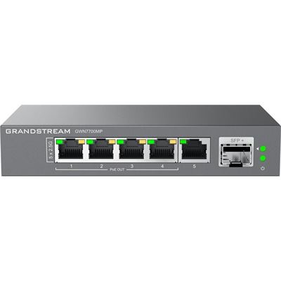 Grandstream GWN7700MP Unmanaged 2.5 MultiGigabit Switch with 5 x 2.5 GigE (4 x PoE), 1 x SFP+ Grandstream Networks — view 2