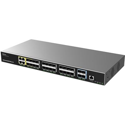 Grandstream Enterprise Layer 3 Managed Aggregation Switch, 20 x SFP, 4 x SFP/GigE Combo, 4 x SFP+, Redundant PSU Support Grandstream Networks — view 2