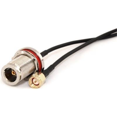 N-Female Bulkhead to SMA Male 30cm 50 Ohm Coax Pigtail Go Wireless NZ — view 2