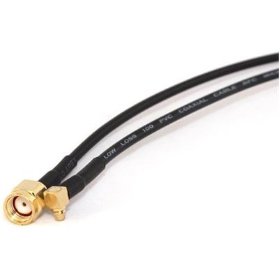 RP-SMA Male to MMCX Right Angle 35cm Coax Pigtail Go Wireless NZ — view 2