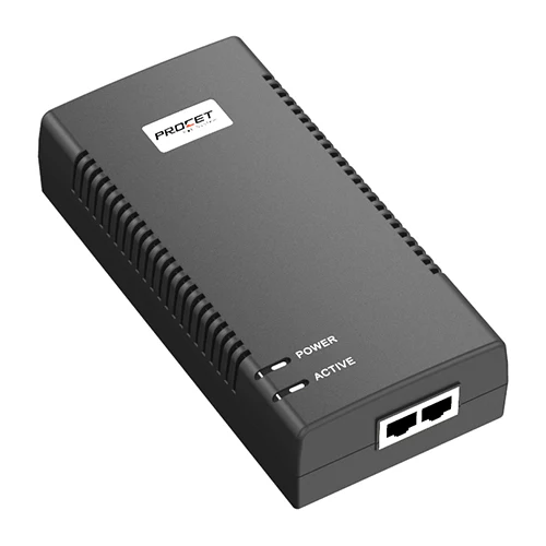 Procet 55V DC 90 Watt 10 Gigabit 802.3bt PoE++ Power over Ethernet Injector Procet PoE Systems — view 2