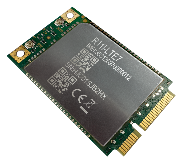 MikroTik R11e-LTE7 3G/4G/LTE CAT7 miniPCI-e Card with Carrier Aggregation and Band 28 support MikroTik — view 2