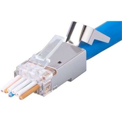 DYNAMIX Cat6a STP External Ground Push Through Plug, 20pc Pack. DYNAMIX — view 2
