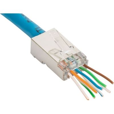 DYNAMIX Cat6 STP Internal Ground Push Through Plug, 50 U' 20pc Pack DYNAMIX — view 2