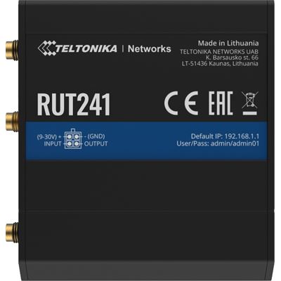 Teltonika RUT241 Global Industrial 4G/LTE WiFi Cellular Router with Digital IO Teltonika — view 2