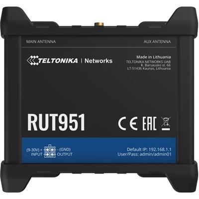 Teltonika RUT951 Dual SIM 4G/LTE Wi-Fi Router with IO and Ethernet Teltonika — view 1
