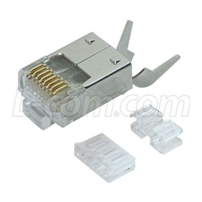 Cat6 Shielded RJ45 Plug with Strain Relief - 50PK L-com — view 2