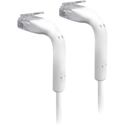 UniFi White 300mm patch cable with both end bendable RJ45 Ubiquiti — view 2