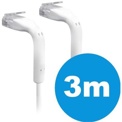 UniFi White 3m patch cable with both end bendable RJ45 Ubiquiti — view 2