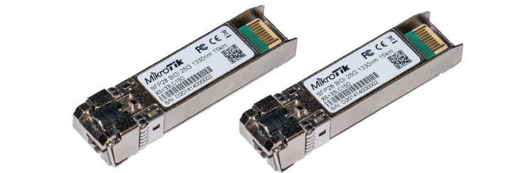 MikroTik XS+2733LC15D Pair of bidirectional SFP/SFP+/SFP28 25G 15km 1270nm + 1330nm Fibre Modules MikroTik — view 2
